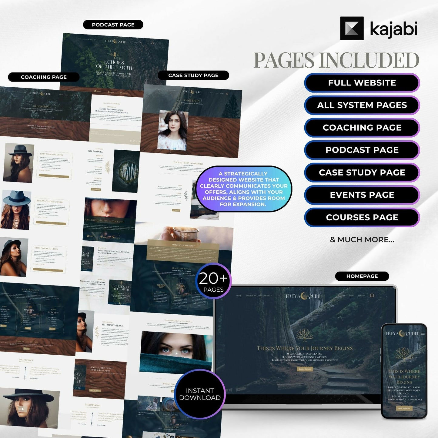Freya Garden - 20+ Page Website Theme