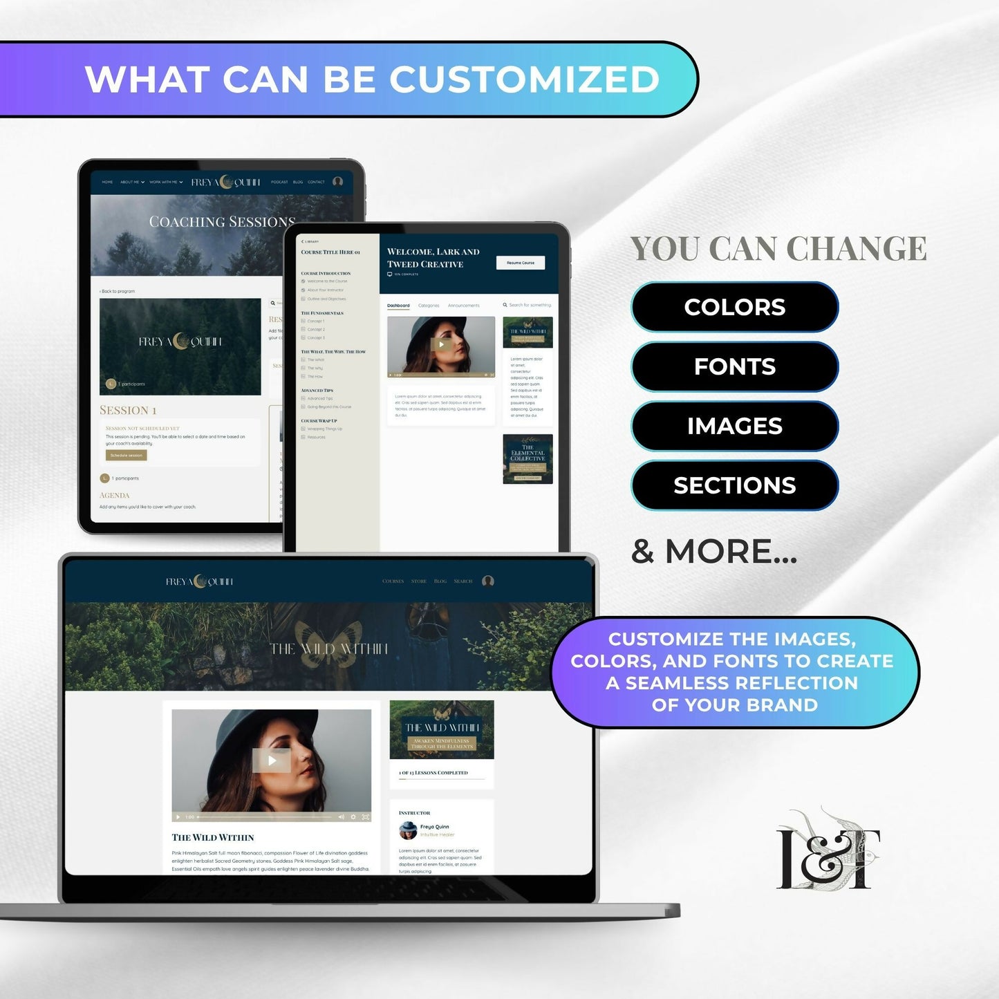 Freya Garden - 2 Product Themes + 1 Coaching Theme