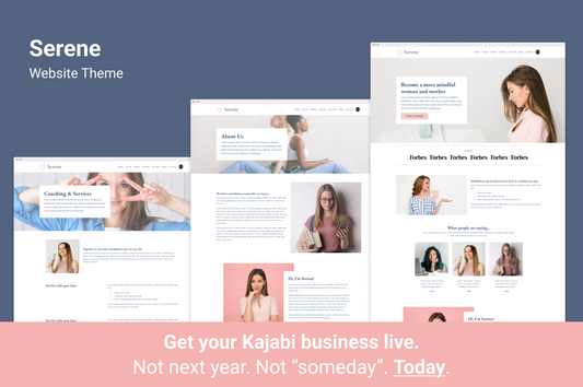 Serene Website Theme (20 Pages)