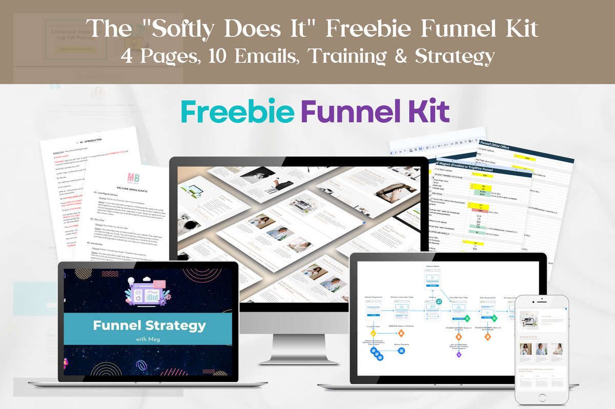 Softly Does It - Freebie Funnel Kit – Kajabi Templates