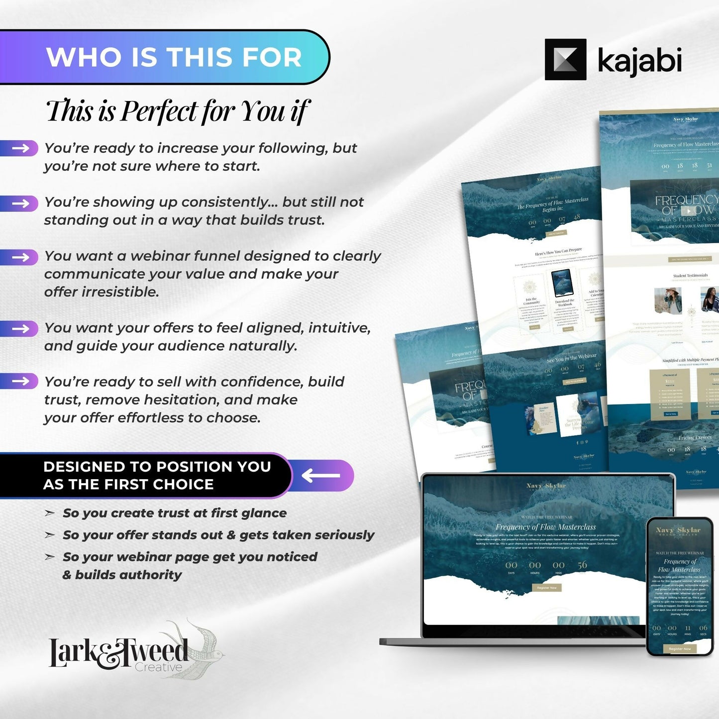 Navy Water-Portal - Webinar Funnel 4 Pages