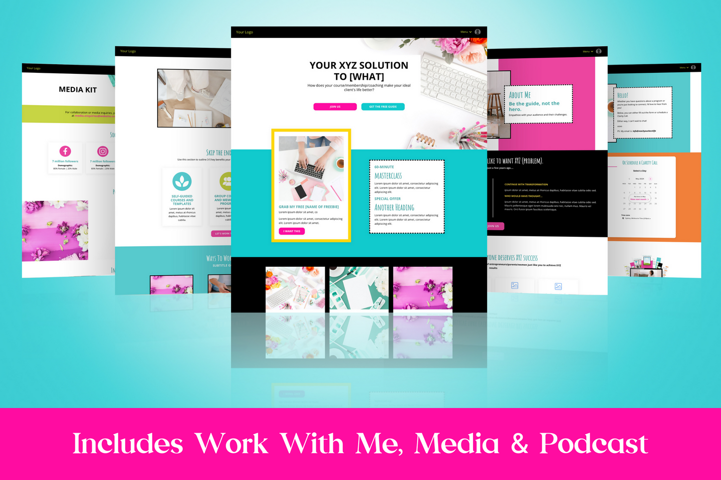 Quirk & Squiggle (Extended) Website Theme