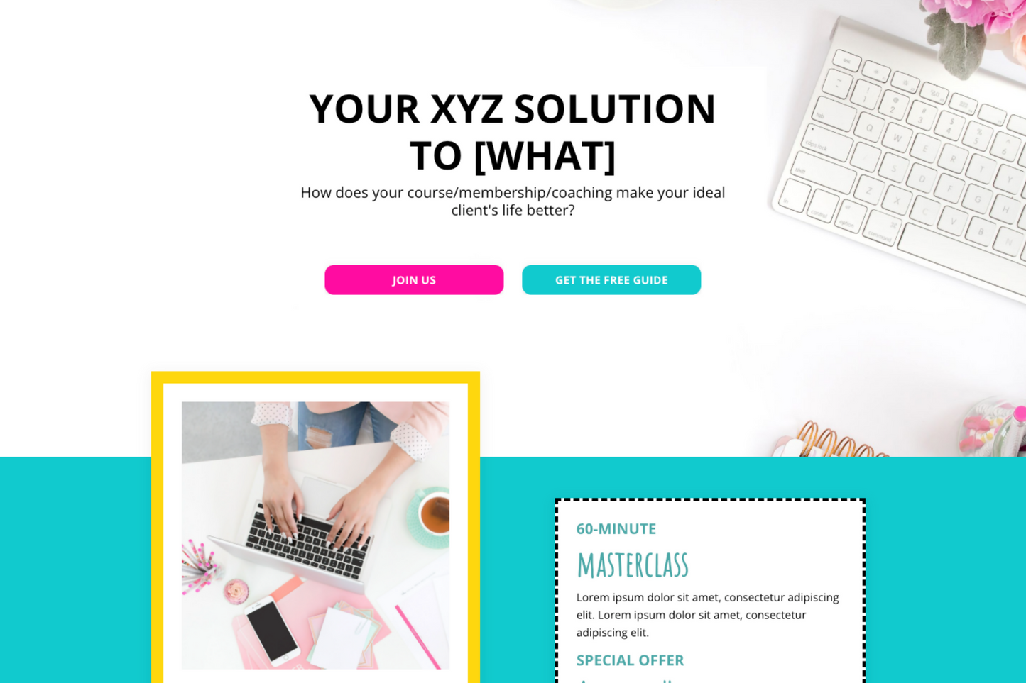 Quirk & Squiggle (Extended) Website Theme