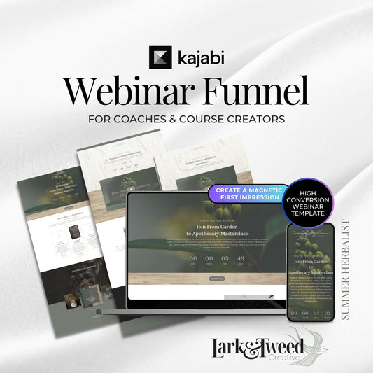 Summer Herbalist - Webinar Funnel 4 Pages