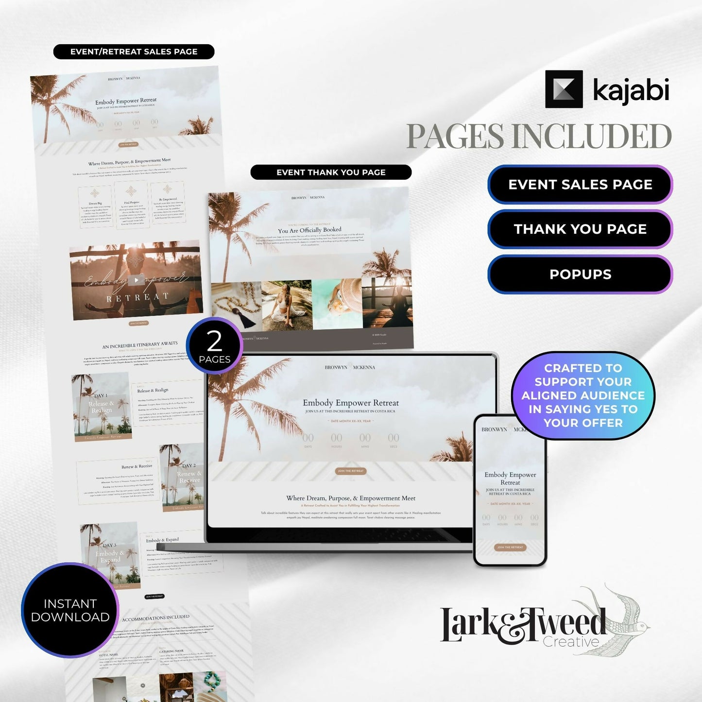 Bronwyn BOHO - Event/Retreat Sales Funnel