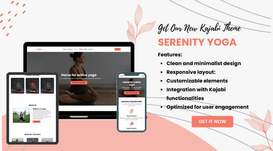 serenity yoga landing page