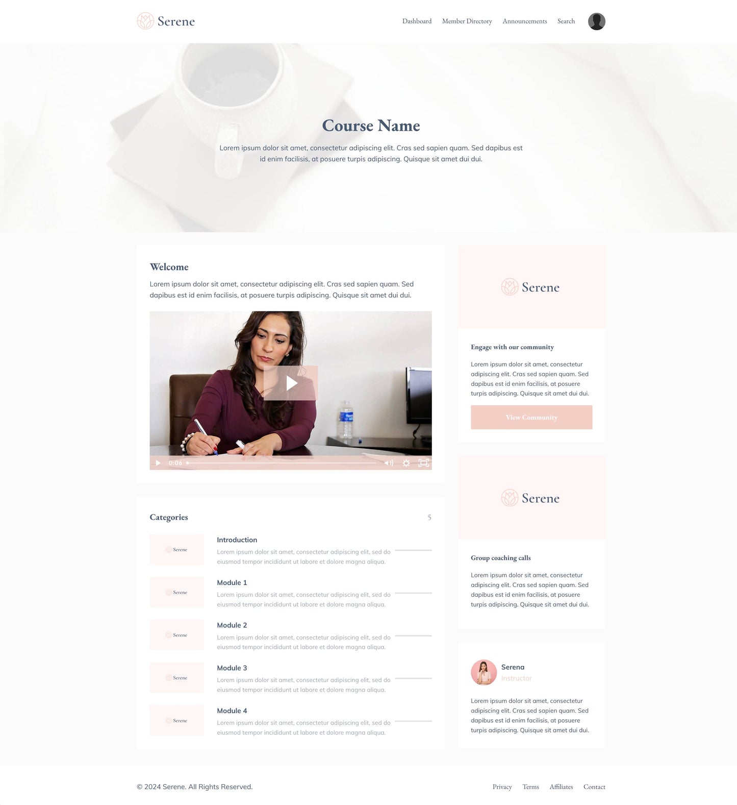 Serene Product Theme