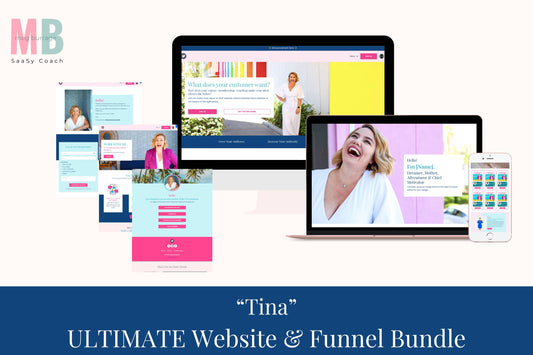 The Ultimate Tina Website & Funnel Bundle - 22 Pages!