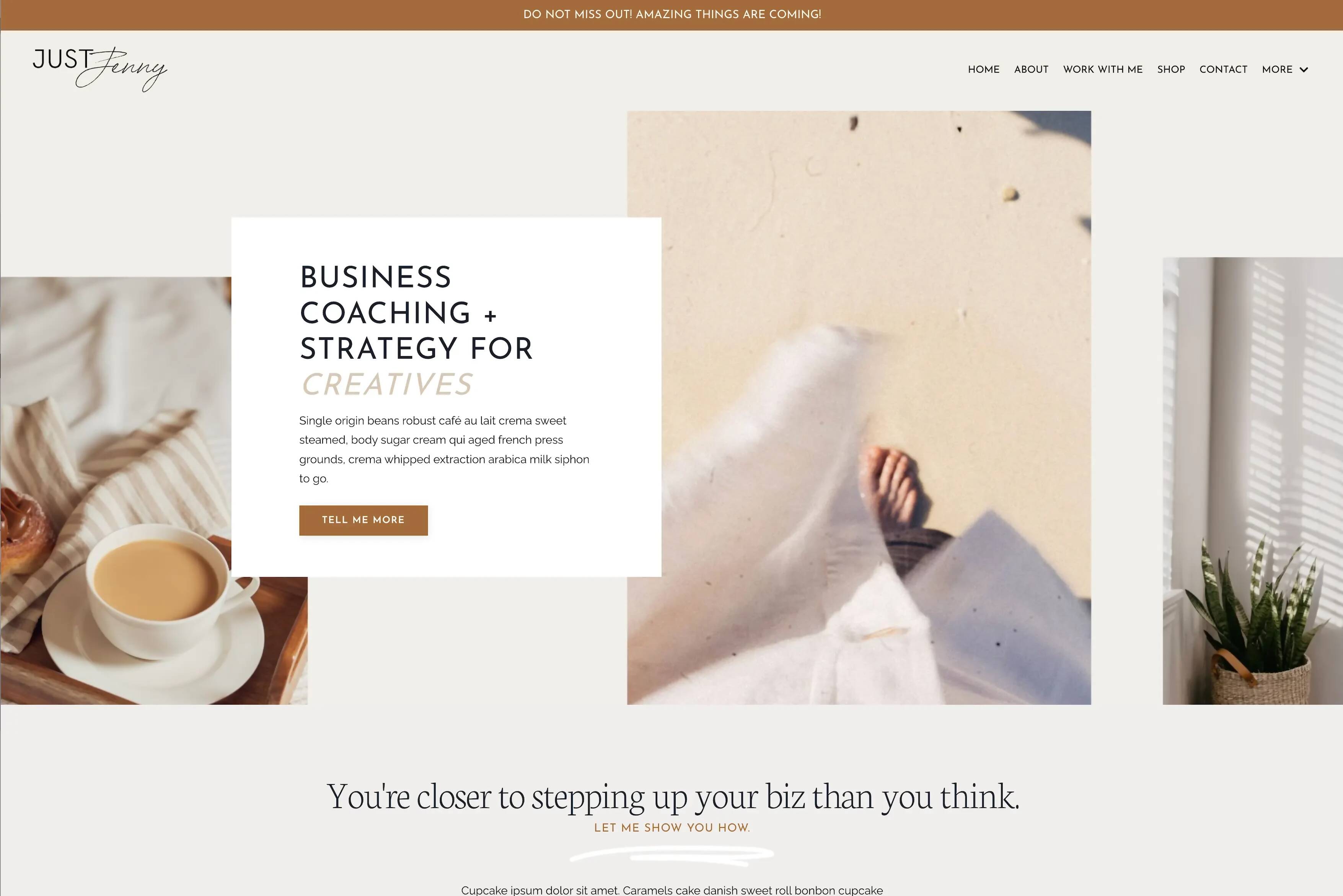 Just Jenny Website Theme Kajabi Templates Just Jenny Website Theme Kajabi Templates