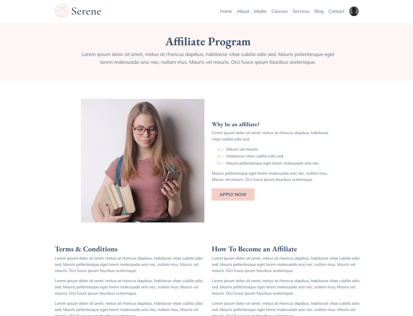 preview-serene-website-theme-affiliates