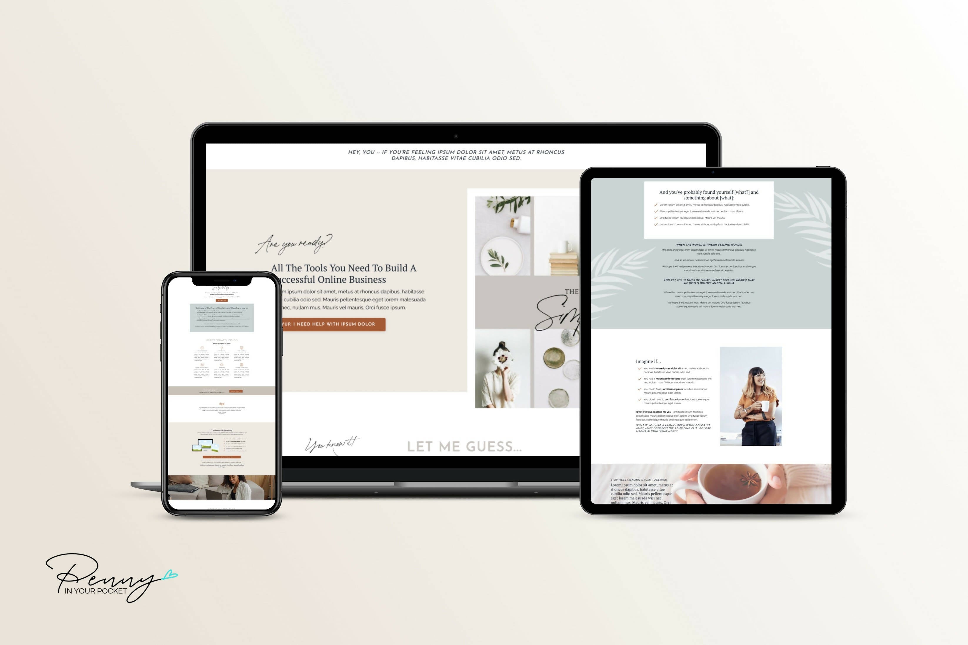 Just Jenny Sales Page Kit – Kajabi Templates